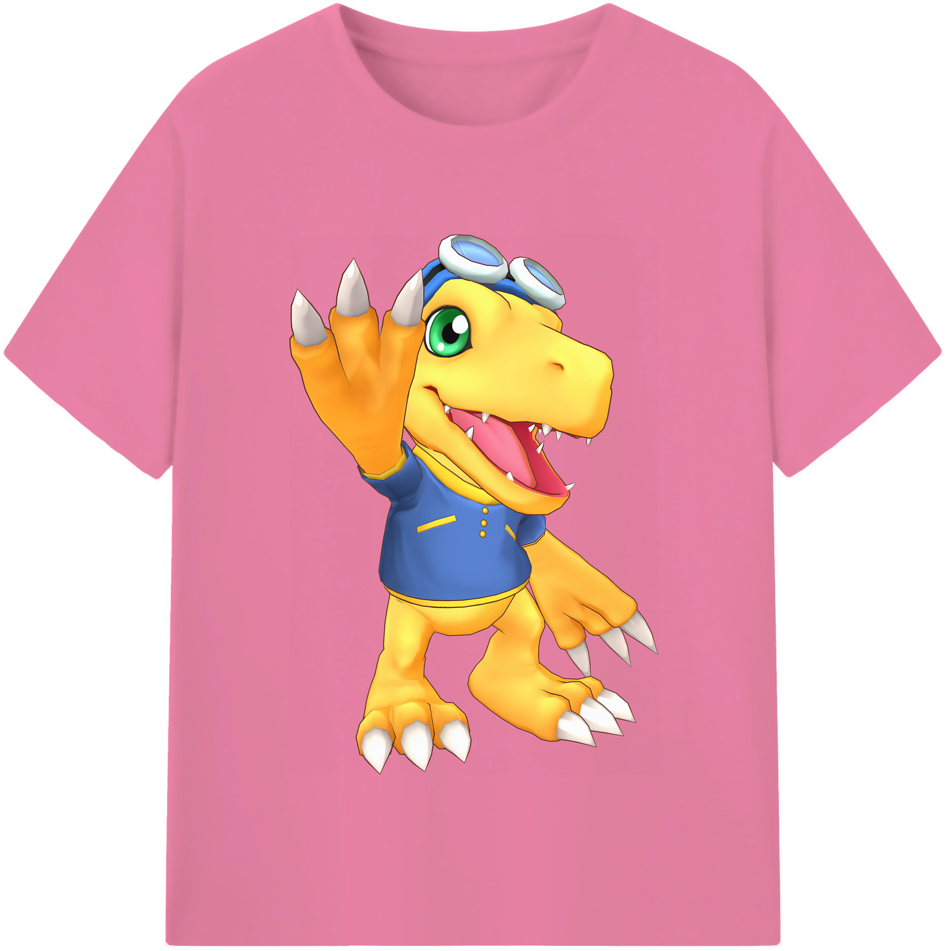 （画像用） Digimon デジタルモンスター/デジモン 綿100％半袖Tシャツ（フロントプリント）
